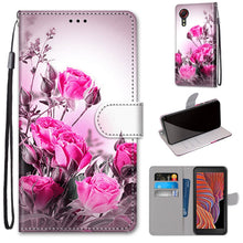 Load image into Gallery viewer, Coloured Drawing Cross Texture Horizontal Flip PU Leather Case with Holder &amp; Card Slots &amp; Wallet &amp; Lanyard, For Samsung Galaxy Xcover 5