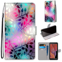 Load image into Gallery viewer, Coloured Drawing Cross Texture Horizontal Flip PU Leather Case with Holder &amp; Card Slots &amp; Wallet &amp; Lanyard, For Samsung Galaxy Xcover 5