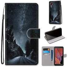 Load image into Gallery viewer, Coloured Drawing Cross Texture Horizontal Flip PU Leather Case with Holder &amp; Card Slots &amp; Wallet &amp; Lanyard, For Samsung Galaxy Xcover 5