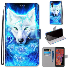 Load image into Gallery viewer, Coloured Drawing Cross Texture Horizontal Flip PU Leather Case with Holder &amp; Card Slots &amp; Wallet &amp; Lanyard, For Samsung Galaxy Xcover 5