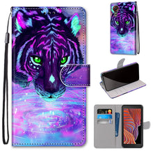 Load image into Gallery viewer, Coloured Drawing Cross Texture Horizontal Flip PU Leather Case with Holder &amp; Card Slots &amp; Wallet &amp; Lanyard, For Samsung Galaxy Xcover 5