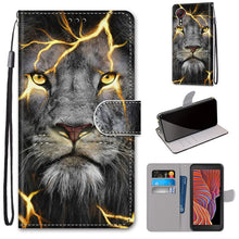 Load image into Gallery viewer, Coloured Drawing Cross Texture Horizontal Flip PU Leather Case with Holder &amp; Card Slots &amp; Wallet &amp; Lanyard, For Samsung Galaxy Xcover 5