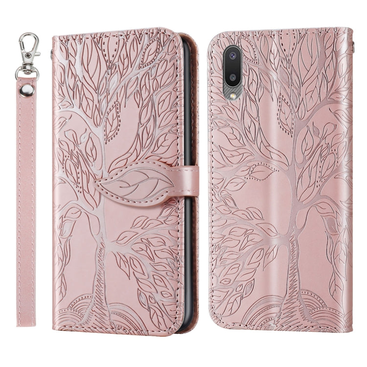 Life of Tree Embossing Pattern Horizontal Flip Leather Case with Holder & Card Slot & Wallet & Photo Frame & Lanyard, For Samsung Galaxy A02, For Samsung Galaxy A32 5G, For Samsung Galaxy M62, For Xiaomi Mi 11, For Xiaomi Poco M3