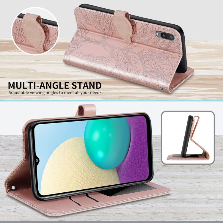 Life of Tree Embossing Pattern Horizontal Flip Leather Case with Holder & Card Slot & Wallet & Photo Frame & Lanyard, For Samsung Galaxy A02, For Samsung Galaxy A32 5G, For Samsung Galaxy M62, For Xiaomi Mi 11, For Xiaomi Poco M3