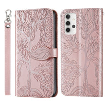 Load image into Gallery viewer, Life of Tree Embossing Pattern Horizontal Flip Leather Case with Holder &amp; Card Slot &amp; Wallet &amp; Photo Frame &amp; Lanyard, For Samsung Galaxy A02, For Samsung Galaxy A32 5G, For Samsung Galaxy M62, For Xiaomi Mi 11, For Xiaomi Poco M3