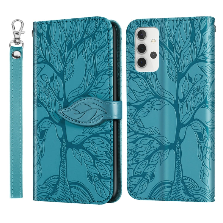 Life of Tree Embossing Pattern Horizontal Flip Leather Case with Holder & Card Slot & Wallet & Photo Frame & Lanyard, For Samsung Galaxy A02, For Samsung Galaxy A32 5G, For Samsung Galaxy M62, For Xiaomi Mi 11, For Xiaomi Poco M3