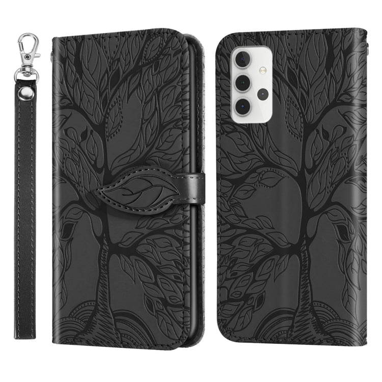 Life of Tree Embossing Pattern Horizontal Flip Leather Case with Holder & Card Slot & Wallet & Photo Frame & Lanyard, For Samsung Galaxy A02, For Samsung Galaxy A32 5G, For Samsung Galaxy M62, For Xiaomi Mi 11, For Xiaomi Poco M3