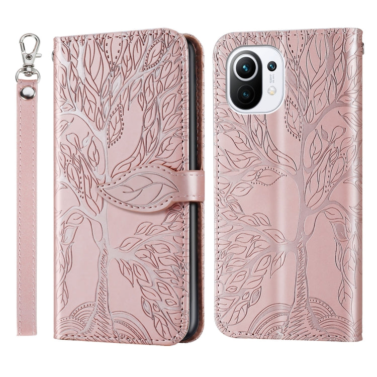 Life of Tree Embossing Pattern Horizontal Flip Leather Case with Holder & Card Slot & Wallet & Photo Frame & Lanyard, For Samsung Galaxy A02, For Samsung Galaxy A32 5G, For Samsung Galaxy M62, For Xiaomi Mi 11, For Xiaomi Poco M3