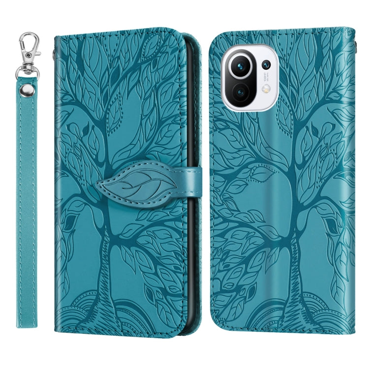 Life of Tree Embossing Pattern Horizontal Flip Leather Case with Holder & Card Slot & Wallet & Photo Frame & Lanyard, For Samsung Galaxy A02, For Samsung Galaxy A32 5G, For Samsung Galaxy M62, For Xiaomi Mi 11, For Xiaomi Poco M3