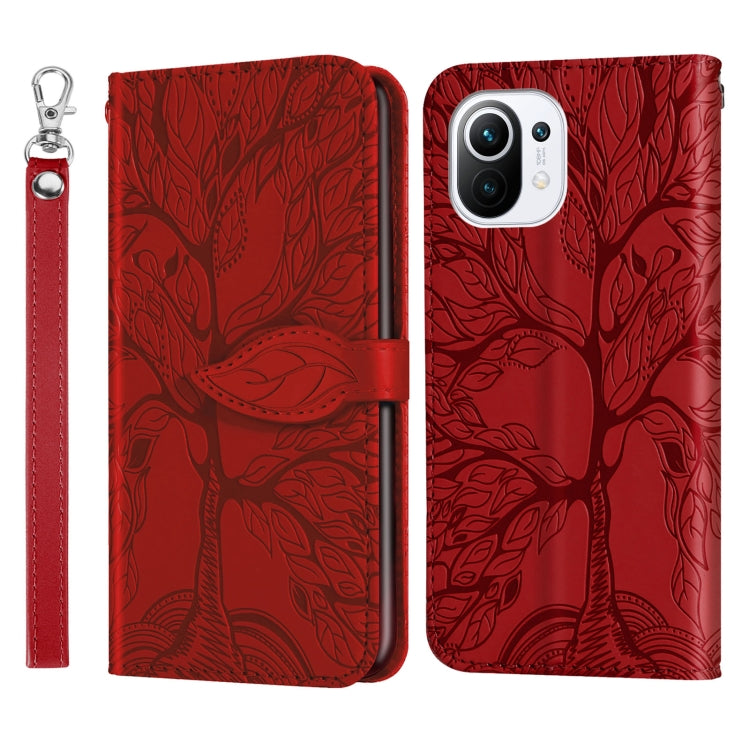 Life of Tree Embossing Pattern Horizontal Flip Leather Case with Holder & Card Slot & Wallet & Photo Frame & Lanyard, For Samsung Galaxy A02, For Samsung Galaxy A32 5G, For Samsung Galaxy M62, For Xiaomi Mi 11, For Xiaomi Poco M3