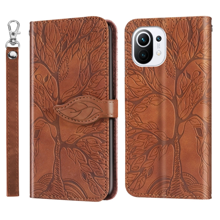 Life of Tree Embossing Pattern Horizontal Flip Leather Case with Holder & Card Slot & Wallet & Photo Frame & Lanyard, For Samsung Galaxy A02, For Samsung Galaxy A32 5G, For Samsung Galaxy M62, For Xiaomi Mi 11, For Xiaomi Poco M3
