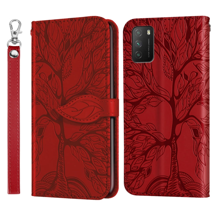 Life of Tree Embossing Pattern Horizontal Flip Leather Case with Holder & Card Slot & Wallet & Photo Frame & Lanyard, For Samsung Galaxy A02, For Samsung Galaxy A32 5G, For Samsung Galaxy M62, For Xiaomi Mi 11, For Xiaomi Poco M3