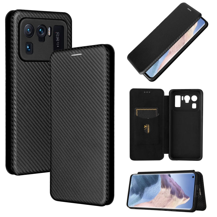 Carbon Fiber Texture Magnetic Horizontal Flip TPU + PC + PU Leather Case with Card Slot, For Xiaomi Mi 11 Ultra, For Xiaomi Mi 11 Pro, For Xiaomi Mi 11 Lite, For Realme C21, For Oppo Find X3 / X3 Pro