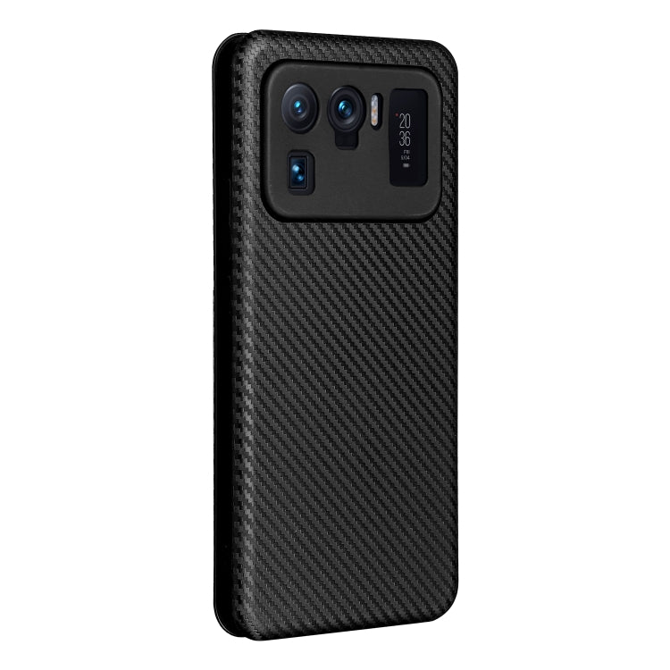 Carbon Fiber Texture Magnetic Horizontal Flip TPU + PC + PU Leather Case with Card Slot, For Xiaomi Mi 11 Ultra, For Xiaomi Mi 11 Pro, For Xiaomi Mi 11 Lite, For Realme C21, For Oppo Find X3 / X3 Pro