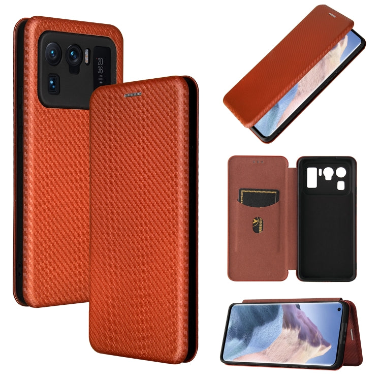 Carbon Fiber Texture Magnetic Horizontal Flip TPU + PC + PU Leather Case with Card Slot, For Xiaomi Mi 11 Ultra, For Xiaomi Mi 11 Pro, For Xiaomi Mi 11 Lite, For Realme C21, For Oppo Find X3 / X3 Pro