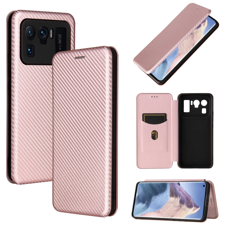 Carbon Fiber Texture Magnetic Horizontal Flip TPU + PC + PU Leather Case with Card Slot, For Xiaomi Mi 11 Ultra, For Xiaomi Mi 11 Pro, For Xiaomi Mi 11 Lite, For Realme C21, For Oppo Find X3 / X3 Pro
