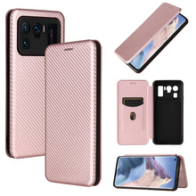 Load image into Gallery viewer, Carbon Fiber Texture Magnetic Horizontal Flip TPU + PC + PU Leather Case with Card Slot, For Xiaomi Mi 11 Ultra, For Xiaomi Mi 11 Pro, For Xiaomi Mi 11 Lite, For Realme C21, For Oppo Find X3 / X3 Pro