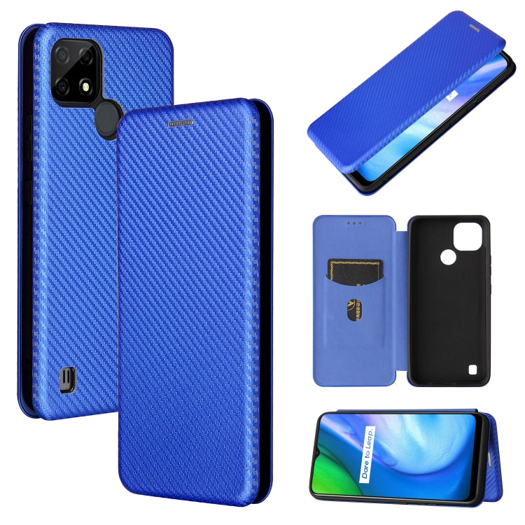 Carbon Fiber Texture Magnetic Horizontal Flip TPU + PC + PU Leather Case with Card Slot, For Xiaomi Mi 11 Ultra, For Xiaomi Mi 11 Pro, For Xiaomi Mi 11 Lite, For Realme C21, For Oppo Find X3 / X3 Pro