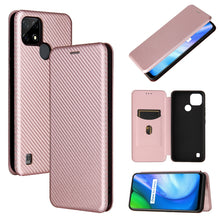 Load image into Gallery viewer, Carbon Fiber Texture Magnetic Horizontal Flip TPU + PC + PU Leather Case with Card Slot, For Xiaomi Mi 11 Ultra, For Xiaomi Mi 11 Pro, For Xiaomi Mi 11 Lite, For Realme C21, For Oppo Find X3 / X3 Pro