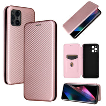 Load image into Gallery viewer, Carbon Fiber Texture Magnetic Horizontal Flip TPU + PC + PU Leather Case with Card Slot, For Xiaomi Mi 11 Ultra, For Xiaomi Mi 11 Pro, For Xiaomi Mi 11 Lite, For Realme C21, For Oppo Find X3 / X3 Pro