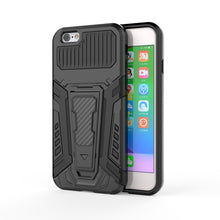 Load image into Gallery viewer, War Chariot Series Armor All-inclusive Shockproof PC + TPU Protective Case with Invisible Holder, For iPhone 6, For iPhone 6 Plus, For iPhone SE 2022 / SE 2020 / 8 / 7, For iPhone 8 Plus / 7 Plus, For iPhone 11, For iPhone 11 Pro Max                   ...