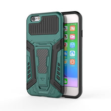 Load image into Gallery viewer, War Chariot Series Armor All-inclusive Shockproof PC + TPU Protective Case with Invisible Holder, For iPhone 6, For iPhone 6 Plus, For iPhone SE 2022 / SE 2020 / 8 / 7, For iPhone 8 Plus / 7 Plus, For iPhone 11, For iPhone 11 Pro Max                   ...