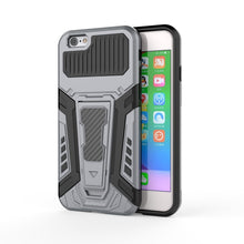Load image into Gallery viewer, War Chariot Series Armor All-inclusive Shockproof PC + TPU Protective Case with Invisible Holder, For iPhone 6, For iPhone 6 Plus, For iPhone SE 2022 / SE 2020 / 8 / 7, For iPhone 8 Plus / 7 Plus, For iPhone 11, For iPhone 11 Pro Max                   ...