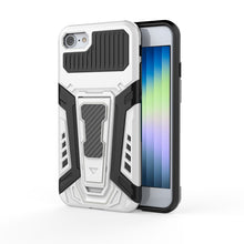 Load image into Gallery viewer, War Chariot Series Armor All-inclusive Shockproof PC + TPU Protective Case with Invisible Holder, For iPhone 6, For iPhone 6 Plus, For iPhone SE 2022 / SE 2020 / 8 / 7, For iPhone 8 Plus / 7 Plus, For iPhone 11, For iPhone 11 Pro Max                   ...