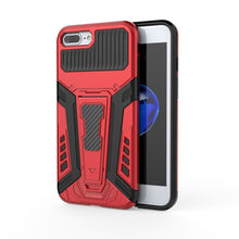 Load image into Gallery viewer, War Chariot Series Armor All-inclusive Shockproof PC + TPU Protective Case with Invisible Holder, For iPhone 6, For iPhone 6 Plus, For iPhone SE 2022 / SE 2020 / 8 / 7, For iPhone 8 Plus / 7 Plus, For iPhone 11, For iPhone 11 Pro Max                   ...