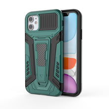 Load image into Gallery viewer, War Chariot Series Armor All-inclusive Shockproof PC + TPU Protective Case with Invisible Holder, For iPhone 6, For iPhone 6 Plus, For iPhone SE 2022 / SE 2020 / 8 / 7, For iPhone 8 Plus / 7 Plus, For iPhone 11, For iPhone 11 Pro Max                   ...