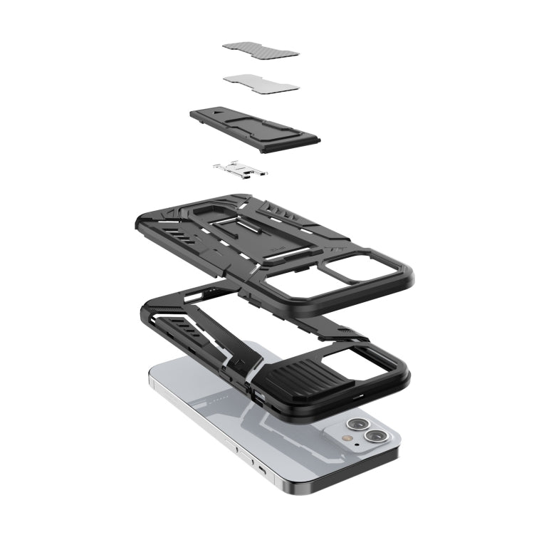 War Chariot Series Armor All-inclusive Shockproof PC + TPU Protective Case with Invisible Holder, For iPhone 12 mini, For iPhone 11 Pro