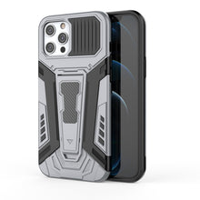 Load image into Gallery viewer, War Chariot Series Armor All-inclusive Shockproof PC + TPU Protective Case with Invisible Holder, For iPhone 6, For iPhone 6 Plus, For iPhone SE 2022 / SE 2020 / 8 / 7, For iPhone 8 Plus / 7 Plus, For iPhone 11, For iPhone 11 Pro Max                   ...