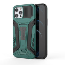 Load image into Gallery viewer, War Chariot Series Armor All-inclusive Shockproof PC + TPU Protective Case with Invisible Holder, For iPhone 6, For iPhone 6 Plus, For iPhone SE 2022 / SE 2020 / 8 / 7, For iPhone 8 Plus / 7 Plus, For iPhone 11, For iPhone 11 Pro Max                   ...