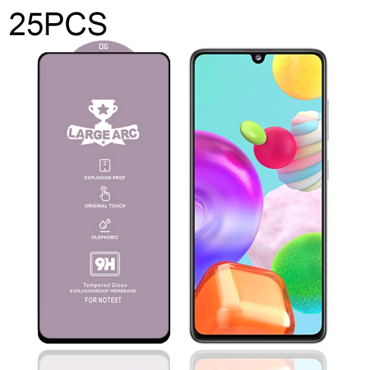 25 PCS 9H HD Large Arc High Alumina Full Screen Tempered Glass Film, For Samsung Galaxy M11 (25 PCS), For Samsung Galaxy M21 / M21 2021 (25 PCS), For Samsung Galaxy M31 (25 PCS), For Samsung Galaxy M31s (25 PCS), For Samsung Galaxy M51 (25 PCS)        ...