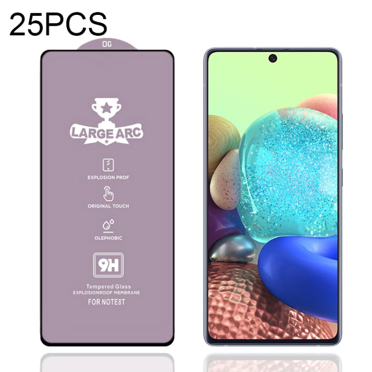25 PCS 9H HD Large Arc High Alumina Full Screen Tempered Glass Film, For Samsung Galaxy M11 (25 PCS), For Samsung Galaxy M21 / M21 2021 (25 PCS), For Samsung Galaxy M31 (25 PCS), For Samsung Galaxy M31s (25 PCS), For Samsung Galaxy M51 (25 PCS)        ...