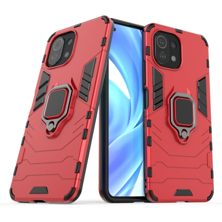 Shockproof PC + TPU Protective Case with Magnetic Ring Holder, For OPPO Realme 8, For OnePlus 9R, For Xiaomi Mi 11 Lite