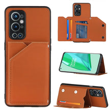 Load image into Gallery viewer, Skin Feel PU + TPU + PC Back Cover Shockproof Case with Card Slots &amp; Holder &amp; Photo Frame, For OnePlus 9 Pro, For Samsung Galaxy A42 5G