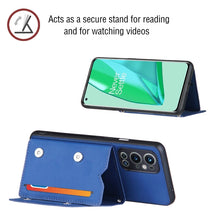 Load image into Gallery viewer, Skin Feel PU + TPU + PC Back Cover Shockproof Case with Card Slots &amp; Holder &amp; Photo Frame, For OnePlus 9 Pro, For Samsung Galaxy A42 5G