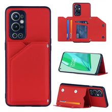 Load image into Gallery viewer, Skin Feel PU + TPU + PC Back Cover Shockproof Case with Card Slots &amp; Holder &amp; Photo Frame, For OnePlus 9 Pro, For Samsung Galaxy A42 5G