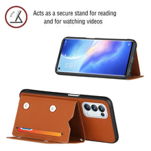 Load image into Gallery viewer, Skin Feel PU + TPU + PC Back Cover Shockproof Case with Card Slots &amp; Holder &amp; Photo Frame, For OPPO A93 5G, For OPPO A94, For Samsung Galaxy A02s (US Version), For Samsung Galaxy A02s (EU Version), For Samsung Galaxy A32 5G, For Xiaomi Mi 10T Lite 5G  ...