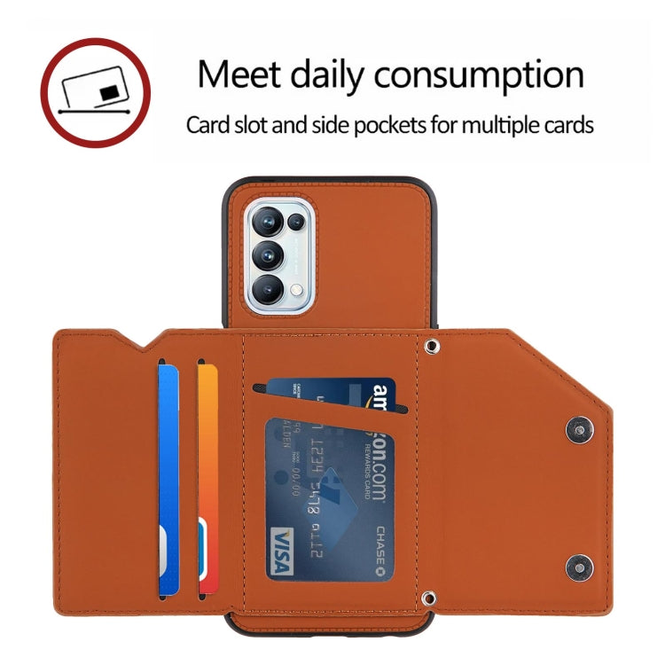 Skin Feel PU + TPU + PC Back Cover Shockproof Case with Card Slots & Holder & Photo Frame, For OPPO A93 5G, For OPPO A94, For Samsung Galaxy A02s (US Version), For Samsung Galaxy A02s (EU Version), For Samsung Galaxy A32 5G, For Xiaomi Mi 10T Lite 5G  ...