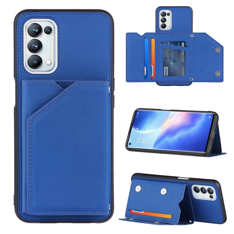 Skin Feel PU + TPU + PC Back Cover Shockproof Case with Card Slots & Holder & Photo Frame, For OPPO A93 5G, For OPPO A94, For Samsung Galaxy A02s (US Version), For Samsung Galaxy A02s (EU Version), For Samsung Galaxy A32 5G, For Xiaomi Mi 10T Lite 5G  ...