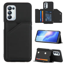 Load image into Gallery viewer, Skin Feel PU + TPU + PC Back Cover Shockproof Case with Card Slots &amp; Holder &amp; Photo Frame, For OPPO A93 5G, For OPPO A94, For Samsung Galaxy A02s (US Version), For Samsung Galaxy A02s (EU Version), For Samsung Galaxy A32 5G, For Xiaomi Mi 10T Lite 5G  ...
