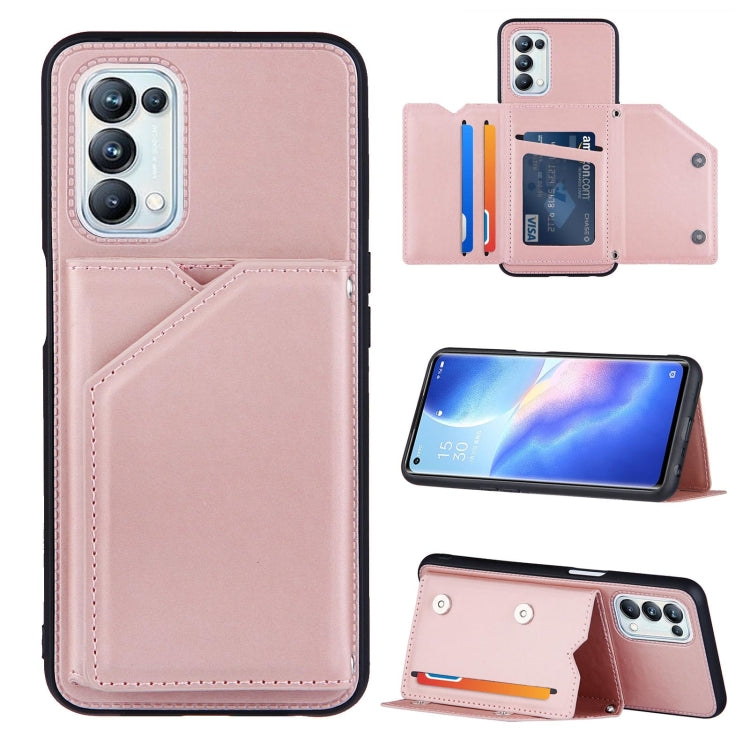 Skin Feel PU + TPU + PC Back Cover Shockproof Case with Card Slots & Holder & Photo Frame, For OPPO A93 5G, For OPPO A94, For Samsung Galaxy A02s (US Version), For Samsung Galaxy A02s (EU Version), For Samsung Galaxy A32 5G, For Xiaomi Mi 10T Lite 5G  ...