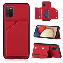 Load image into Gallery viewer, Skin Feel PU + TPU + PC Back Cover Shockproof Case with Card Slots &amp; Holder &amp; Photo Frame, For OPPO A93 5G, For OPPO A94, For Samsung Galaxy A02s (US Version), For Samsung Galaxy A02s (EU Version), For Samsung Galaxy A32 5G, For Xiaomi Mi 10T Lite 5G  ...