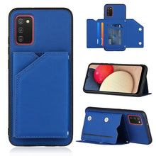 Load image into Gallery viewer, Skin Feel PU + TPU + PC Back Cover Shockproof Case with Card Slots &amp; Holder &amp; Photo Frame, For OPPO A93 5G, For OPPO A94, For Samsung Galaxy A02s (US Version), For Samsung Galaxy A02s (EU Version), For Samsung Galaxy A32 5G, For Xiaomi Mi 10T Lite 5G  ...