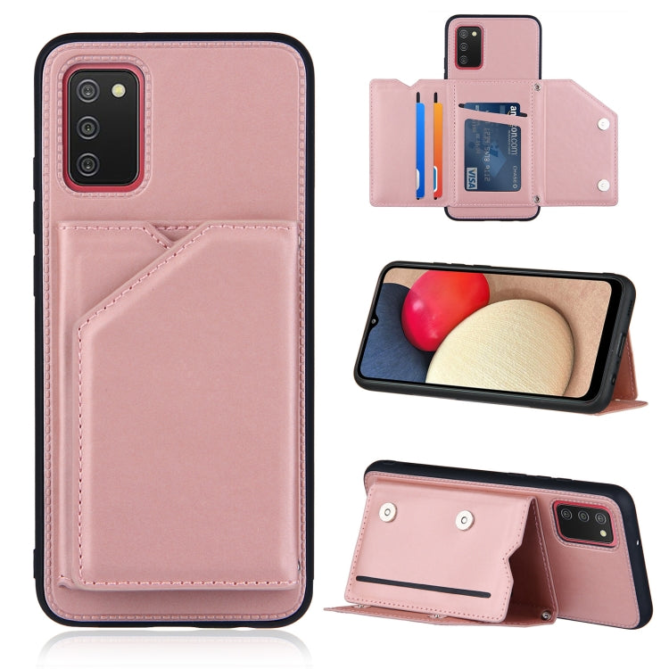 Skin Feel PU + TPU + PC Back Cover Shockproof Case with Card Slots & Holder & Photo Frame, For OPPO A93 5G, For OPPO A94, For Samsung Galaxy A02s (US Version), For Samsung Galaxy A02s (EU Version), For Samsung Galaxy A32 5G, For Xiaomi Mi 10T Lite 5G  ...