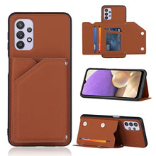 Load image into Gallery viewer, Skin Feel PU + TPU + PC Back Cover Shockproof Case with Card Slots &amp; Holder &amp; Photo Frame, For OPPO A93 5G, For OPPO A94, For Samsung Galaxy A02s (US Version), For Samsung Galaxy A02s (EU Version), For Samsung Galaxy A32 5G, For Xiaomi Mi 10T Lite 5G  ...