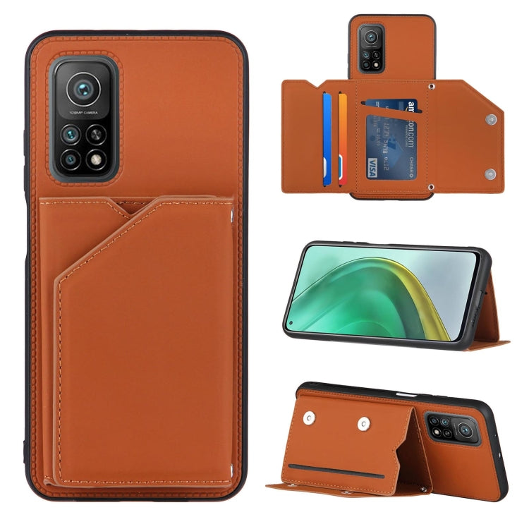 Skin Feel PU + TPU + PC Back Cover Shockproof Case with Card Slots & Holder & Photo Frame, For OPPO A93 5G, For OPPO A94, For Samsung Galaxy A02s (US Version), For Samsung Galaxy A02s (EU Version), For Samsung Galaxy A32 5G, For Xiaomi Mi 10T Lite 5G  ...