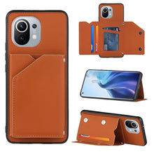 Load image into Gallery viewer, Skin Feel PU + TPU + PC Back Cover Shockproof Case with Card Slots &amp; Holder &amp; Photo Frame, For OPPO A93 5G, For OPPO A94, For Samsung Galaxy A02s (US Version), For Samsung Galaxy A02s (EU Version), For Samsung Galaxy A32 5G, For Xiaomi Mi 10T Lite 5G  ...